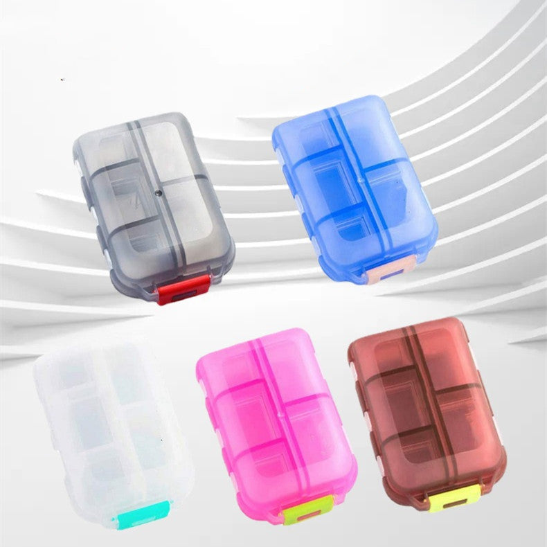 Travel Pill Organizer 10 Grid Moisture Proof Pills Box For Pocket Purse Daily Pill Case Portable Medicine Vitamin Holder Container