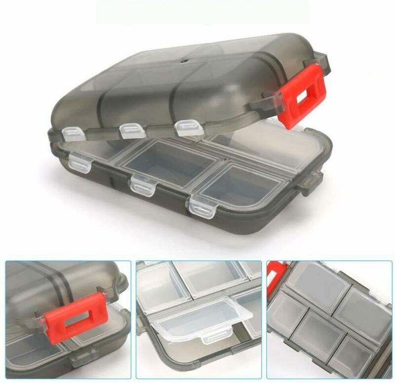 Travel Pill Organizer 10 Grid Moisture Proof Pills Box For Pocket Purse Daily Pill Case Portable Medicine Vitamin Holder Container