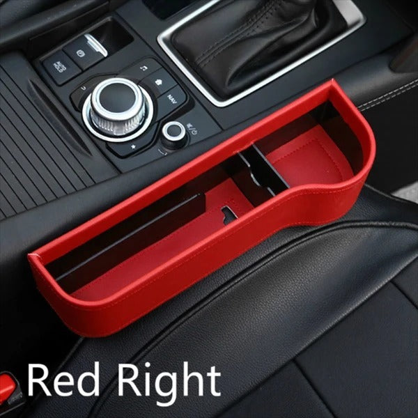 PU Car Organizer Seat Gap Storage Box Car Seat Side Slit for Wallet Phone Coins Cigarette Keys Cards Car Accessories